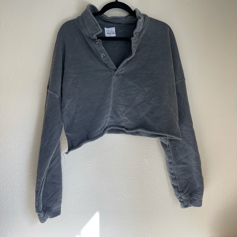 Eclectic sun cropped sweatshirt